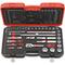 Combined hex wrench/socket spanner set - 1/4" and 1/2" type 6105 0010
